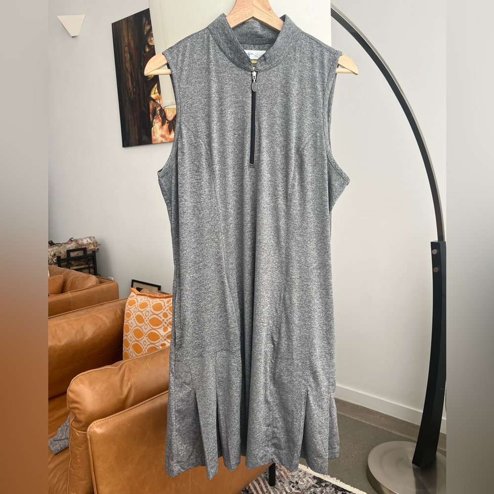 Greg Norman Collection Gray Sleeveless Dress